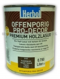 0,75  l  Herbol Offenporig Pro-Décor ZQ - lazura, 16 odstínů 