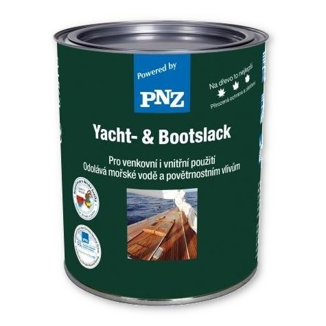0,75 l PNZ Lodní lak (YACHT & BOOTSLACK) - bezbarvý lesklý lak odolný i mořské vodě
