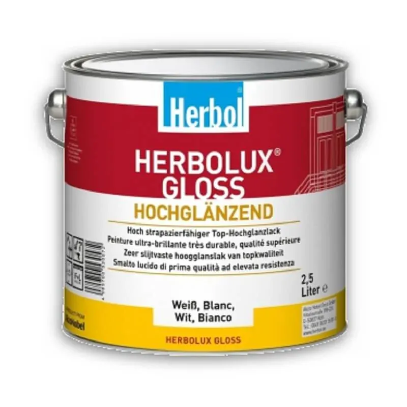 2,5 l Herbol Herbolux Gloss - lesklý bílý email