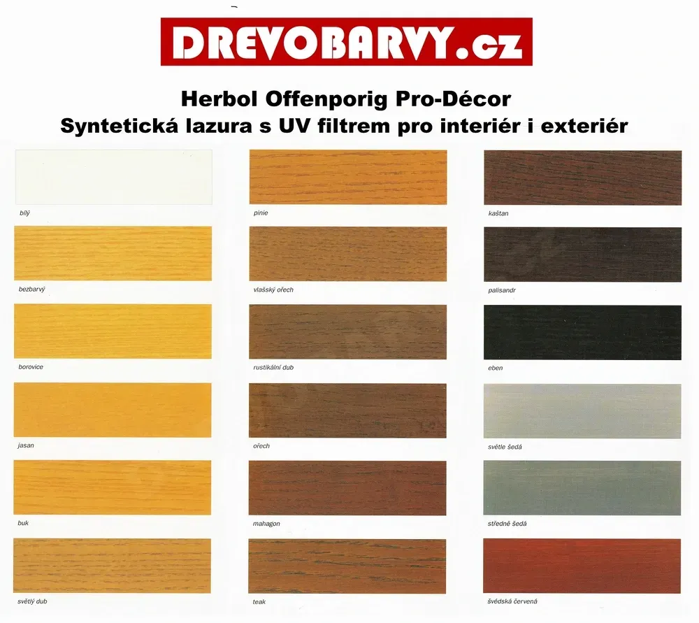 5 l Herbol Offenporig Pro-Décor - lazura, pískovec