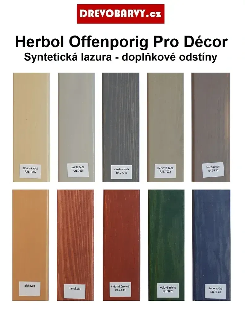 2,5 l Herbol Offenporig Pro-Décor - lazura, terrakota