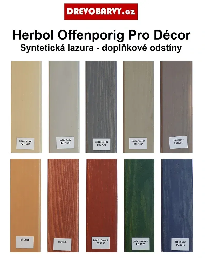 5 l Herbol Offenporig Pro-Décor - lazura, pískovec
