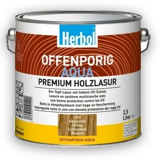 1 l  Herbol Offenporig AQUA - vodou ředitelná lazura, UV filtr, buk