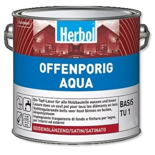 2,5 l  Herbol Offenporig AQUA - vodou ředitelná lazura s ochranou proti UV záření