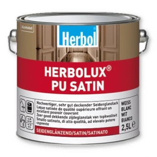 2,5 l Herbol Herbolux PU Satin - bílý polomatný email