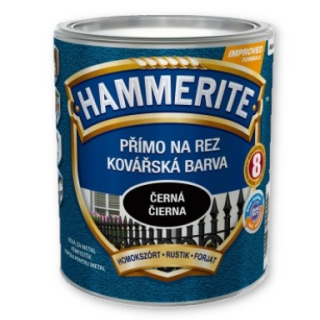 0,75 l Hammerite Přímo na rez Kovářská barva černá